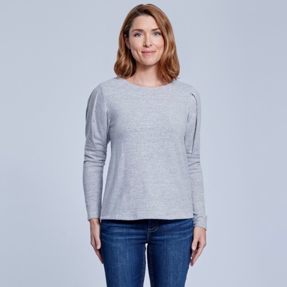 SEVEN 7 PUFF SLEEVE KNIT TOP